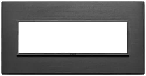 Eikon Evo Plate, Total Black Aluminum, 7 Module product image