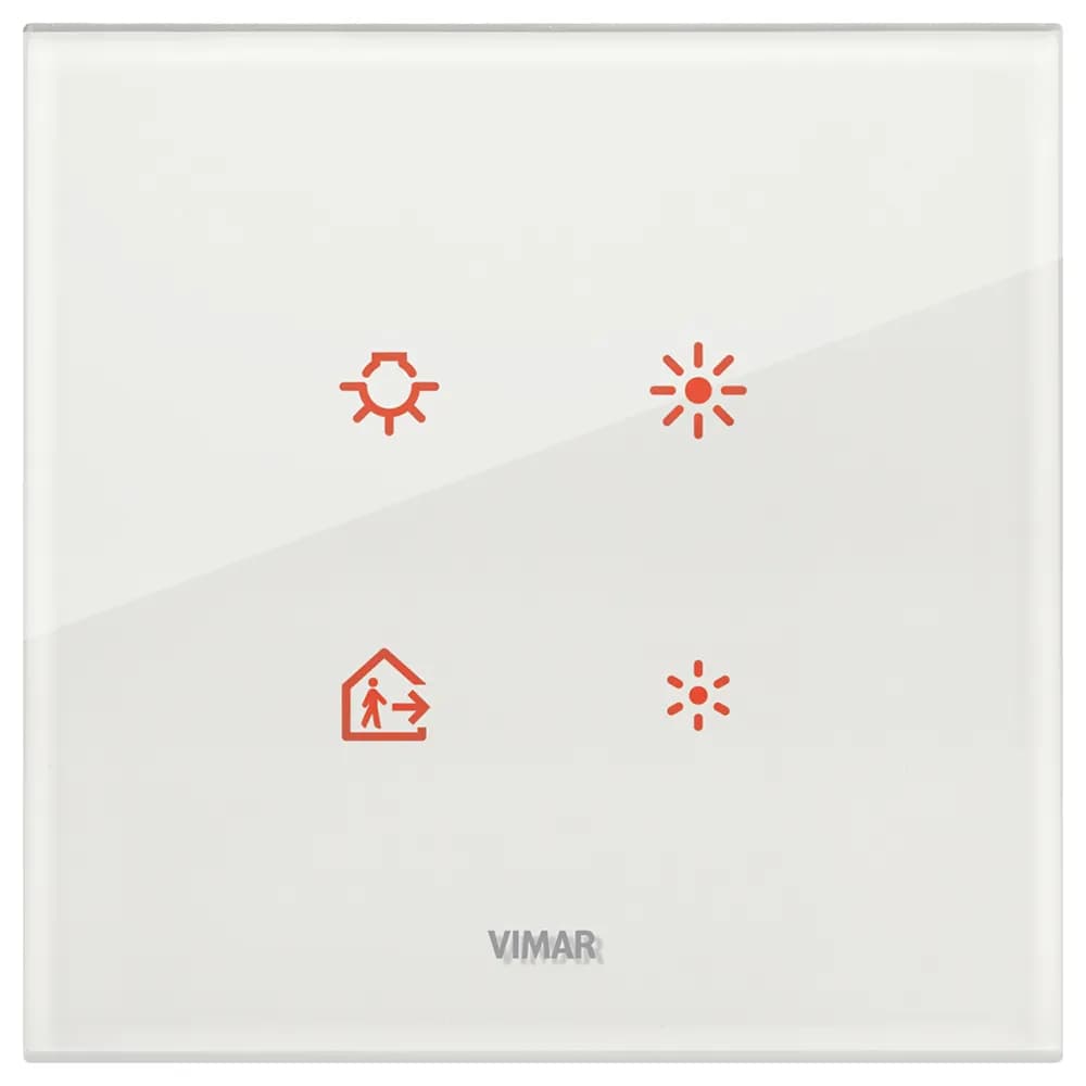 Eikon Tactil: 2-Module Electronic Cover Plate, Crystal Diamant White product image
