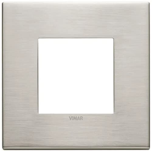 Eikon Exe: 2 Module Cover Plate , Metal,  Brushed Nickel product image
