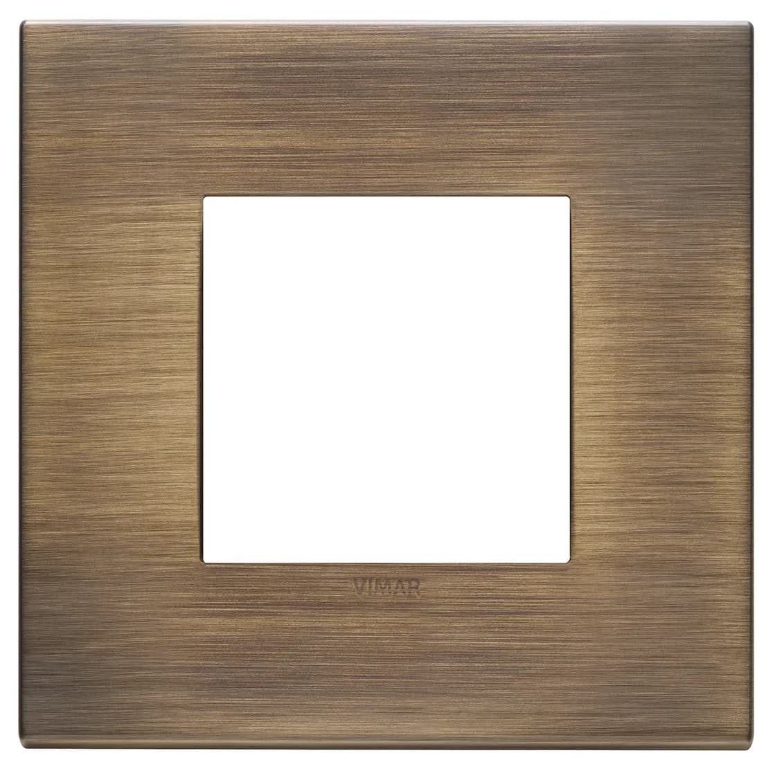 Eikon Exe: 2 Module Cover Plate, Metal Antique Brushed Bronze product image