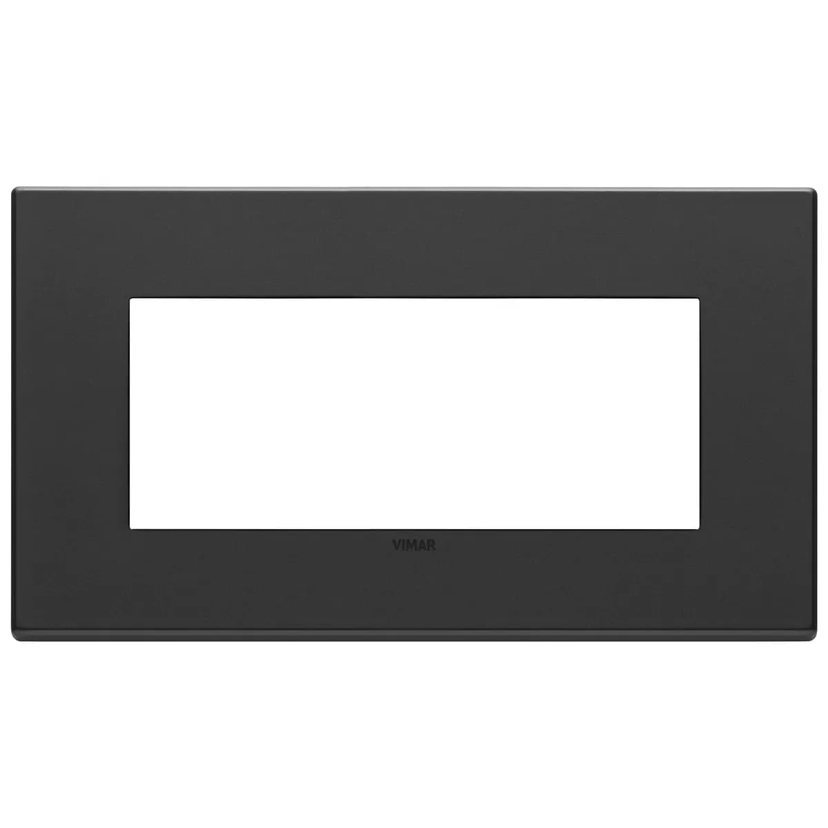 EIKON: 5-MODULE BRITISH STANDARD COVER PLATE METAL TOTAL LOOK ANTHRACITE GREY product image