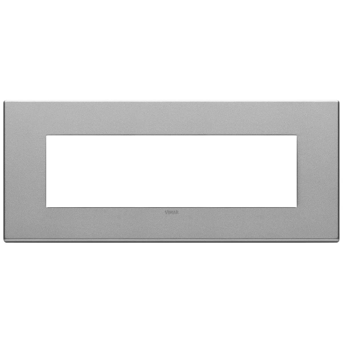 Eikon: Exe Cover Plate 7-Module Metal Total Look Next Matte Silver product image