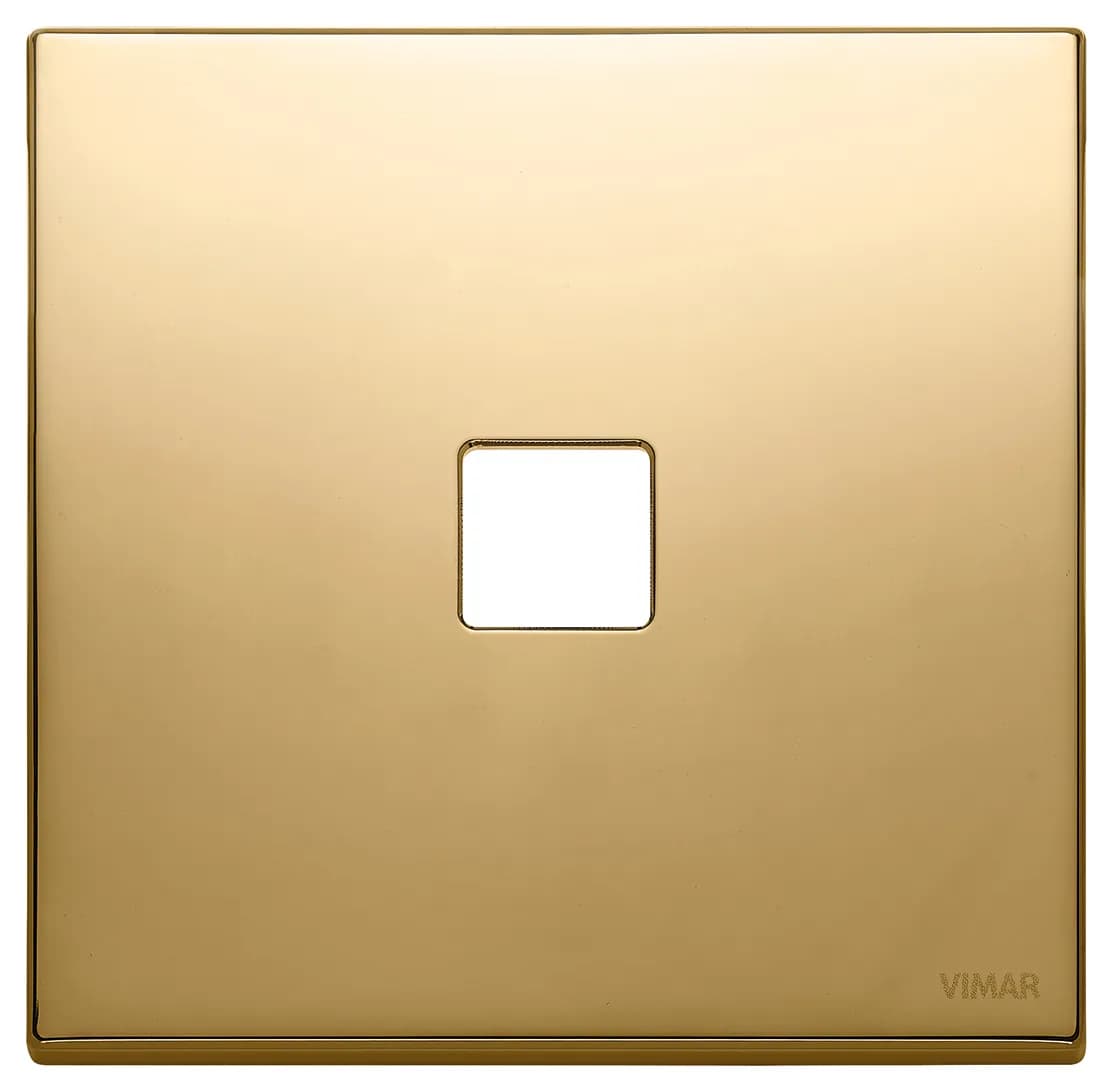 Cover Plate: Eikon Exe Vintage 2M x 1, Flat Gold product image