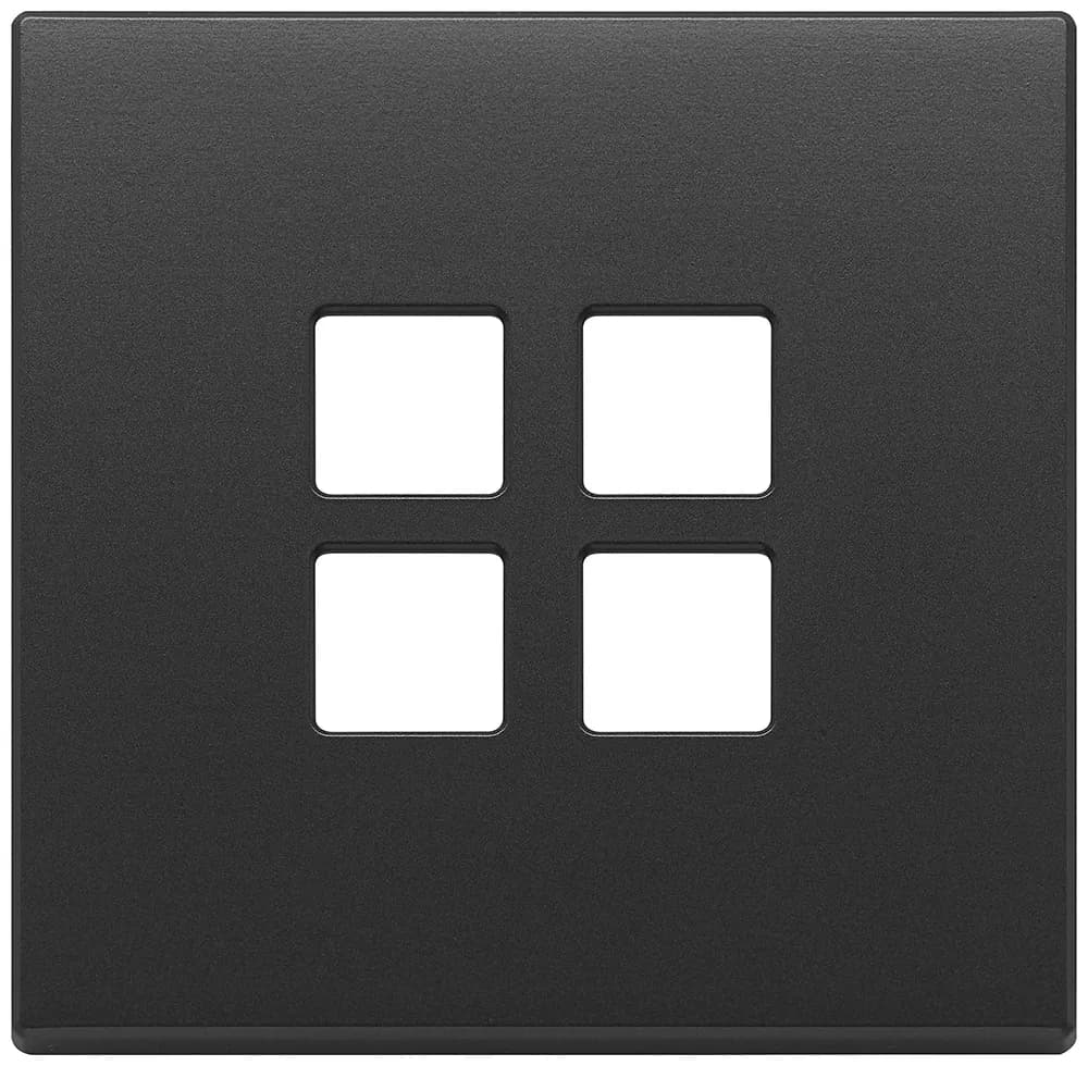 Eikon: Flat Cover Plate, 2-Mx4, Anthracite Grey  product image