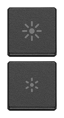 Eikon: 2 buttons Flat regulation symbol grey  product image