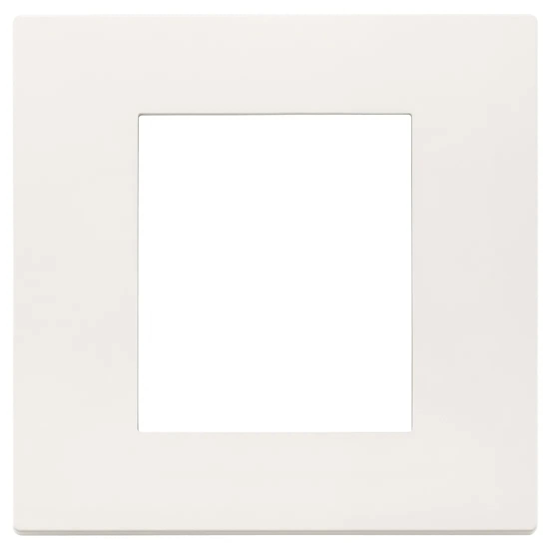 Linea: Cover Plate, 2-Module, Technopolymer White product image