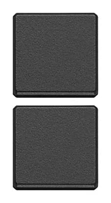 Eikon: 2 Buttons Flat W/O Symbol Grey Customizable  product image