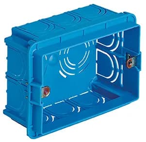 MOUNTING BOX: 3M FLUSH-MNT RECTANGULAR, BLUE product image