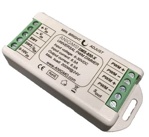 DMS-850 Universal Low Voltage LED Dimmer, 8.55A 6-30VDC or 0-10V Control Input product image DMS-850 Universal Low Voltage LED Dimmer, 8.55A 6-30VDC or 0-10V Control Input product image