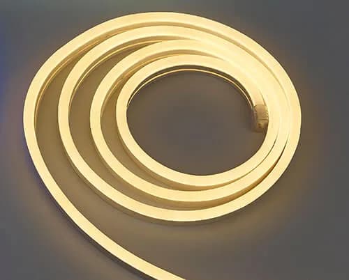 Neon LED Rope Light, Top Emitting, Warm White 120V 5/16"x5/8" UV Resistant PVC, Cuttable Every 19.5" product image Neon LED Rope Light, Top Emitting, Warm White 120V 5/16"x5/8" UV Resistant PVC, Cuttable Every 19.5" product image