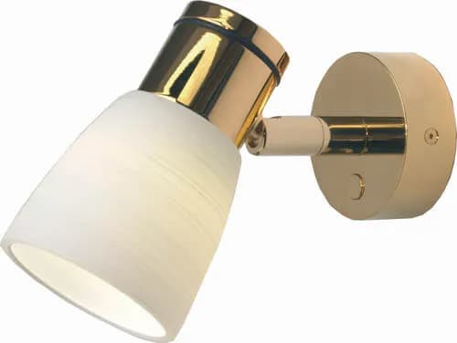 Munich, Gold w/White Glass Shade & DIM2WARM (3000-2200K) product image Munich, Gold w/White Glass Shade & DIM2WARM (3000-2200K) product image