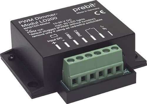 Prebit LD200 PWM Dimmer, 10-30V use with up to 20x Prebit SLAVE Lights product image Prebit LD200 PWM Dimmer, 10-30V use with up to 20x Prebit SLAVE Lights product image