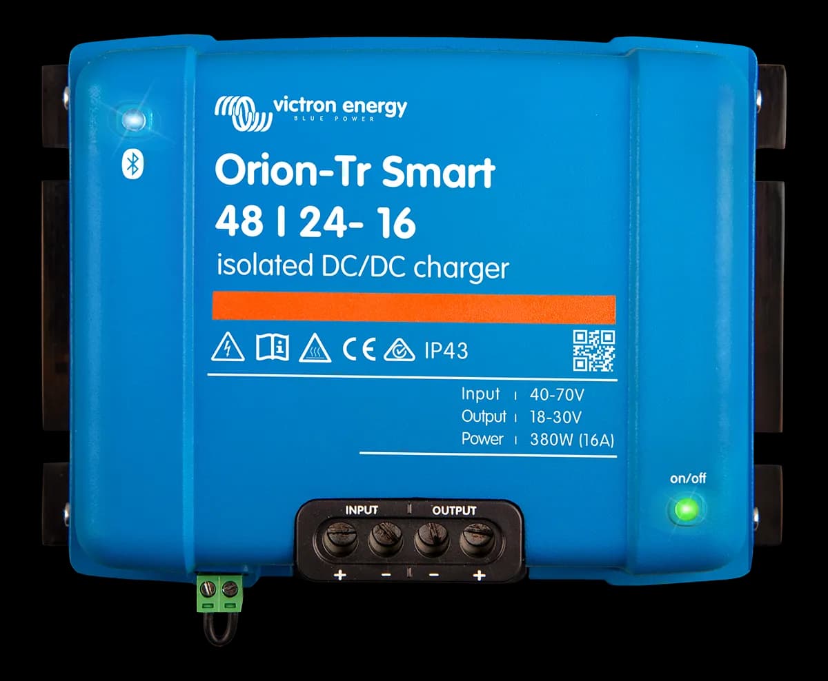 Orion-Tr Smart DC-DC Charger 48/24V-16A (380W), Isolated product image Orion-Tr Smart DC-DC Charger 48/24V-16A (380W), Isolated product image