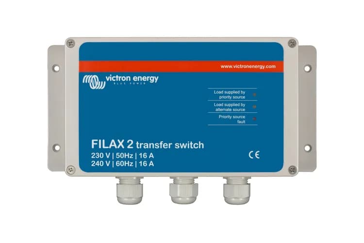 Victron Filax 2 Transfer Switch 230V/50Hz - 240V/60Hz product image Victron Filax 2 Transfer Switch 230V/50Hz - 240V/60Hz product image