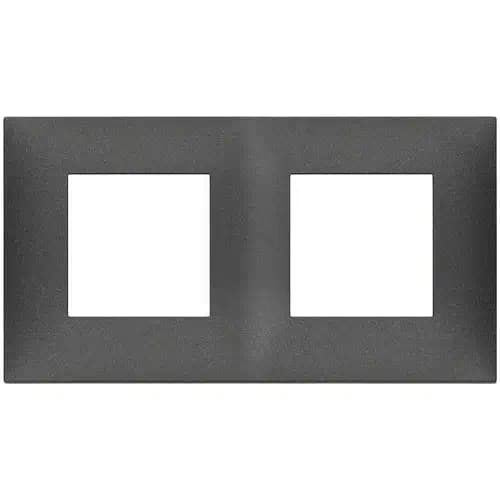 Vimar NEVE UP 4-module cover plate (2+2, distance between center 71 mm), technopolymer, carbon matt product image Vimar NEVE UP 4-module cover plate (2+2, distance between center 71 mm), technopolymer, carbon matt product image