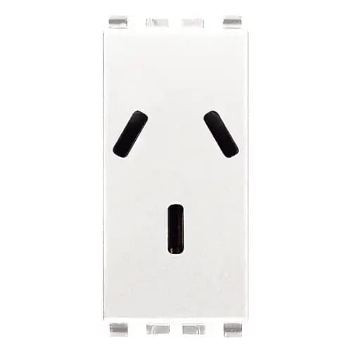 Eikon 2P+E 10 A 250 V~ SICURY socket outlet, Argentinian standard, white product image Eikon 2P+E 10 A 250 V~ SICURY socket outlet, Argentinian standard, white product image
