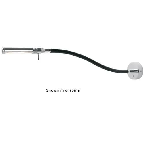 Rugen Table-Mount Reading Light, Matte Chrome w Leather, w/Switch & Dimmer, WW/Red, 500MM product image Rugen Table-Mount Reading Light, Matte Chrome w Leather, w/Switch & Dimmer, WW/Red, 500MM product image