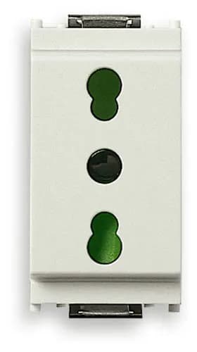 Idea Outlet, Italian/P17-11, 2P+E, 16A/250V SICURY Bpresa, White product image Idea Outlet, Italian/P17-11, 2P+E, 16A/250V SICURY Bpresa, White product image