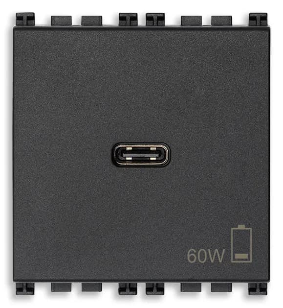 ARKE: USB-C 60W CHARGER GREY 2-MODULE 120-240V 50/60HZ product image ARKE: USB-C 60W CHARGER GREY 2-MODULE 120-240V 50/60HZ product image