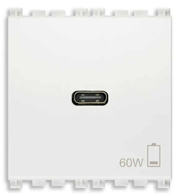 ARKE: USB-C 60W CHARGER WHITE 2-MODULE 120-240V 50/60HZ product image ARKE: USB-C 60W CHARGER WHITE 2-MODULE 120-240V 50/60HZ product image