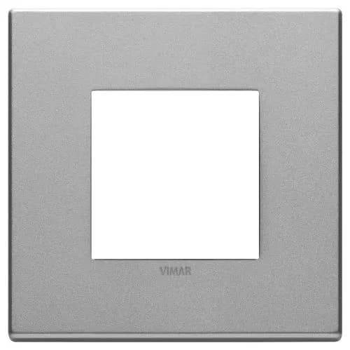 EIKON EXE Cover Plate 2-Module Metal Total Look Next Matt Silver product image EIKON EXE Cover Plate 2-Module Metal Total Look Next Matt Silver product image
